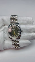 Video laden en afspelen in Gallery-weergave, Datejust Rolex Zwarte Lichtgevende Wijzerplaat 31mm Dameshorloge
