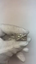 Video laden en afspelen in Gallery-weergave, Fancy Ring Ronde Echt Diamanten 5.10 Karaat Vier Prong Wit Goud 14K
