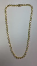 Video laden en afspelen in Gallery-weergave, 11,7 Karaat Witgoud Natuurlijke Diamant Diamanten Tennis Collier Fijne Sieraden
