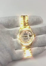 Video laden en afspelen in Gallery-weergave, voorzitter-stijl horloge Rolex
