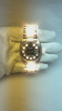Video laden en afspelen in Gallery-weergave, Rolex Datejust 36 mm Groen Diamant Wijzerplaat Roestvrijstalen Horloge

