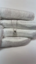 Video laden en afspelen in Gallery-weergave, Dames Wit Goud 1,00 Karaat Solitaire Echt Diamanten Hanger Ketting
