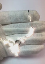 Video laden en afspelen in Gallery-weergave, 14K witgouden ronde diamanten damesketting sprankelende sieraden 4 karaat
