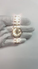 Video laden en afspelen in Gallery-weergave, Rolex Datejust 26 mm Wit Parelmoer Diamant Wijzerplaat Roestvrijstalen Horloge
