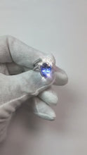 Video laden en afspelen in Gallery-weergave, Peer Tanzanite Natuurlijke echte diamanten ( niet in een laboratorium gekweekt ) ring 5 karaat edelsteen wit goud 14K sieraden
