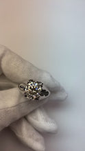 Video laden en afspelen in Gallery-weergave, 3 Karaat Grote Diamanten Solitaire Herenring Witgoud

