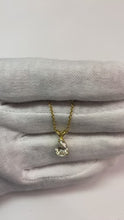 Video laden en afspelen in Gallery-weergave, 1,25 ct. Peer Geslepen Diamanten Hanger Ketting Goud Geel
