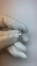 Video laden en afspelen in Gallery-weergave, 5,25 Karaat Princess Echt Diamonds Eternity Band Wit Goud 14K
