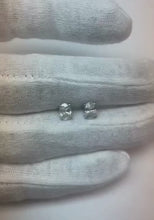 Video laden en afspelen in Gallery-weergave, Vrouwen Stud ovale diamanten oorbel 1,5 karaat fijne sieraden
