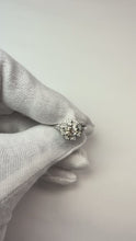 Video laden en afspelen in Gallery-weergave, 2 Karaat Antieke Stijl Ronde Echt Diamanten Verlovingsring Wit Goud 14K
