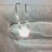 Video laden en afspelen in Gallery-weergave, 1.5 ct Solitaire diamanten ring set hanger met ketting
