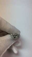 Video laden en afspelen in Gallery-weergave, Echte Glamoureuze 6ct Asscher Diamanten Verlovingsring
