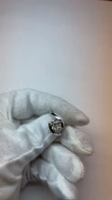 Video laden en afspelen in Gallery-weergave, 2,75 Karaat Sprankelende Ronde Echt Diamanten Bruiloft Solitaire Ring Wit 14K
