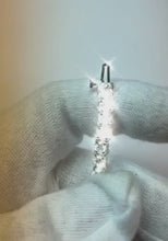 Video laden en afspelen in Gallery-weergave, 12,80 karaat diamanten tennisarmband witgoud 14K sieraden
