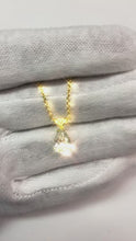 Video laden en afspelen in Gallery-weergave, 1,25 ct. Peer Geslepen Diamanten Hanger Ketting Goud Geel
