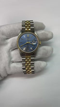 Video laden en afspelen in Gallery-weergave, tweekleurige Rolex Datumjust horloge blauwe Stok Wijzerplaat Oester eeuwigdurend jubileum snel ingesteld
