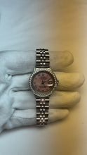 Video laden en afspelen in Gallery-weergave, Rolex Datejust Roze Parelmoer Romeinse Wijzerplaat 26 mm Roestvrijstalen Horloge
