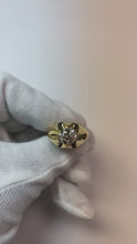 Video laden en afspelen in Gallery-weergave, 3 Karaat Grote Diamanten Solitaire Herenring Witgoud
