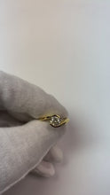 Video laden en afspelen in Gallery-weergave, 1 karaat ronde diamanten solitaire ring wit goud 14K sieraden
