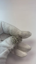 Video laden en afspelen in Gallery-weergave, Driestenen Halo Ring met Peer en Marquise Natuurlijke uit de aarde gewonnen Diamanten 7.45 Karaat
