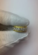 Video laden en afspelen in Gallery-weergave, Natuurlijke Diamanten Eternity Ring 9.20ct - Roségoud 14K
