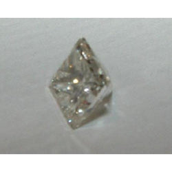 Prinsesgeslepen, losse, natuurlijke diamant van 0,91 karaat, gewonnen uit de aarde, E VVS1-kwaliteit.