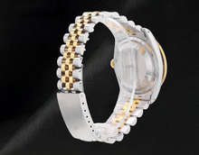 Afbeelding in Gallery-weergave laden, roestvrij staal gouden jubileumarmband en Datumjust Rolex roze Natuurlijke echte diamant ( niet in het laboratorium gekweekt )en wijzerplaat bezelhorloge snel ingesteld

