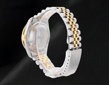 Afbeelding in Gallery-weergave laden, roestvrij staal gouden jubileumarmband en Datumjust Rolex roze Natuurlijke echte diamant ( niet in het laboratorium gekweekt )en wijzerplaat bezelhorloge snel ingesteld
