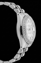 Afbeelding in Gallery-weergave laden, roestvrij staal Jubileum Armband Rolex Dameshorloge stok Wijzerplaat Diamant lunette
