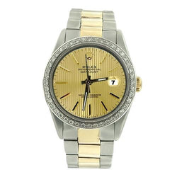 roestvrij staal & goud oester Armband stok Wijzerplaat Rolex Datumjust Herenhorloge SNELLE INSTELLING
