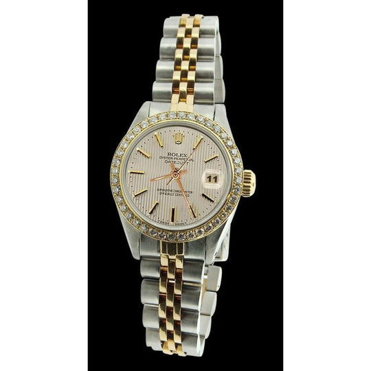 roestvrij staal & gouden jubileum Rolex datumjust wit Stok horloge Datumjust
