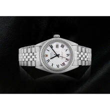 Afbeelding in Gallery-weergave laden, witte Romeinse wijzerplaat Rolex
