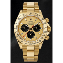 Afbeelding in Gallery-weergave laden, Rolex Cosmograph Daytona 116528 40mm Champagne Lichtgevende Wijzerplaat Geelgoud Horloge
