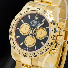 Afbeelding in Gallery-weergave laden, Rolex Cosmograph Daytona 126508 40mm Zwarte Wijzerplaat Geelgoud Horloge
