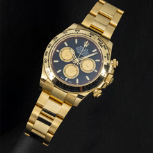 Afbeelding in Gallery-weergave laden, Rolex Cosmograph Daytona 126508 40mm Zwarte Wijzerplaat Geelgoud Horloge
