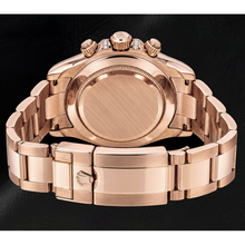 Afbeelding in Gallery-weergave laden, Rolex Cosmograph Daytona 40 mm 116505 Roségoud Horloge met Diamanten Pavé en Regenboog Uurmarkeringen Wijzerplaat
