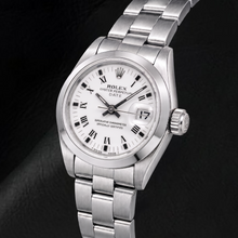 Afbeelding in Gallery-weergave laden, Rolex Date 69160 26mm Witte Romeinse Wijzerplaat Roestvrij Staal Horloge
