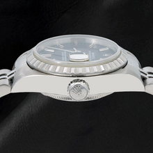 Afbeelding in Gallery-weergave laden, Rolex Date 6924 26mm Horloge met Zwarte Wijzerplaat met Streepindexen, Roestvrij Staal en Jubilee-armband
