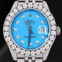 Afbeelding in Gallery-weergave laden, Rolex Datejust 116200 36mm IJsblauwe Diamanten Wijzerplaat Roestvrij Staal Horloge
