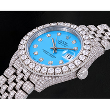 Afbeelding in Gallery-weergave laden, Rolex Datejust 116200 36mm IJsblauwe Diamanten Wijzerplaat Roestvrij Staal Horloge
