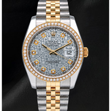 Afbeelding in Gallery-weergave laden, Rolex Datejust 116233 Zilveren Diamanten Wijzerplaat 36mm Tweekleurig Horloge
