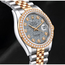 Afbeelding in Gallery-weergave laden, Rolex Datejust 116233 Zilveren Diamanten Wijzerplaat 36mm Tweekleurig Horloge
