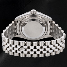 Afbeelding in Gallery-weergave laden, Rolex Datejust 116234 36mm Bruine Gebloemde Arabische Wijzerplaat Roestvrij Staal Horloge
