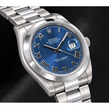 Afbeelding in Gallery-weergave laden, Rolex Datejust 116300 41mm Blauwe Romeinse Wijzerplaat Roestvrij Staal Horloge
