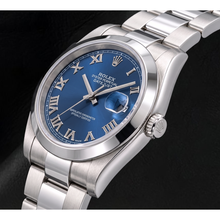 Afbeelding in Gallery-weergave laden, Rolex Datejust 116300 41mm Blauwe Romeinse Wijzerplaat Roestvrij Staal Horloge
