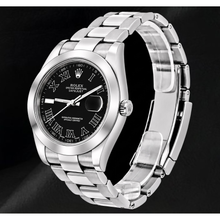 Afbeelding in Gallery-weergave laden, Rolex Datejust 116300 41mm Zwarte Romeinse Wijzerplaat Roestvrij Staal Horloge
