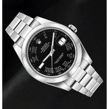Afbeelding in Gallery-weergave laden, Rolex Datejust 116300 41mm Zwarte Romeinse Wijzerplaat Roestvrij Staal Horloge

