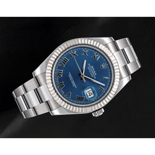 Afbeelding in Gallery-weergave laden, Rolex Datejust 116334 41mm Blauwe Romeinse Wijzerplaat Goud en Roestvrij Staal Horloge
