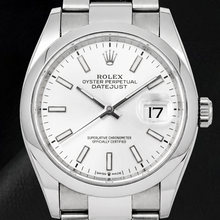 Afbeelding in Gallery-weergave laden, Rolex Datejust 126200 36mm Zilveren Lichtgevende Wijzerplaat Roestvrij Staal Horloge
