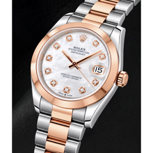 Afbeelding in Gallery-weergave laden, Rolex Datejust 126301 41 mm Wit Parelmoer Diamanten Wijzerplaat Tweekleurig Horloge
